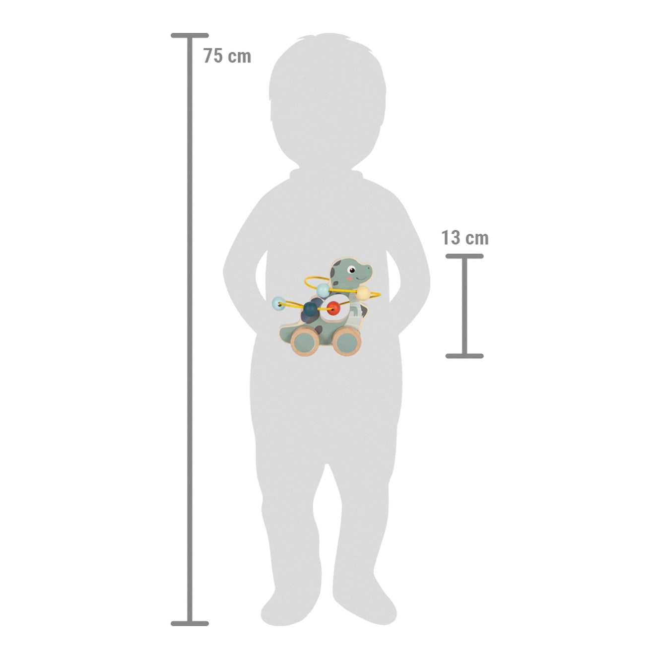 Dino - på hjul med kulram