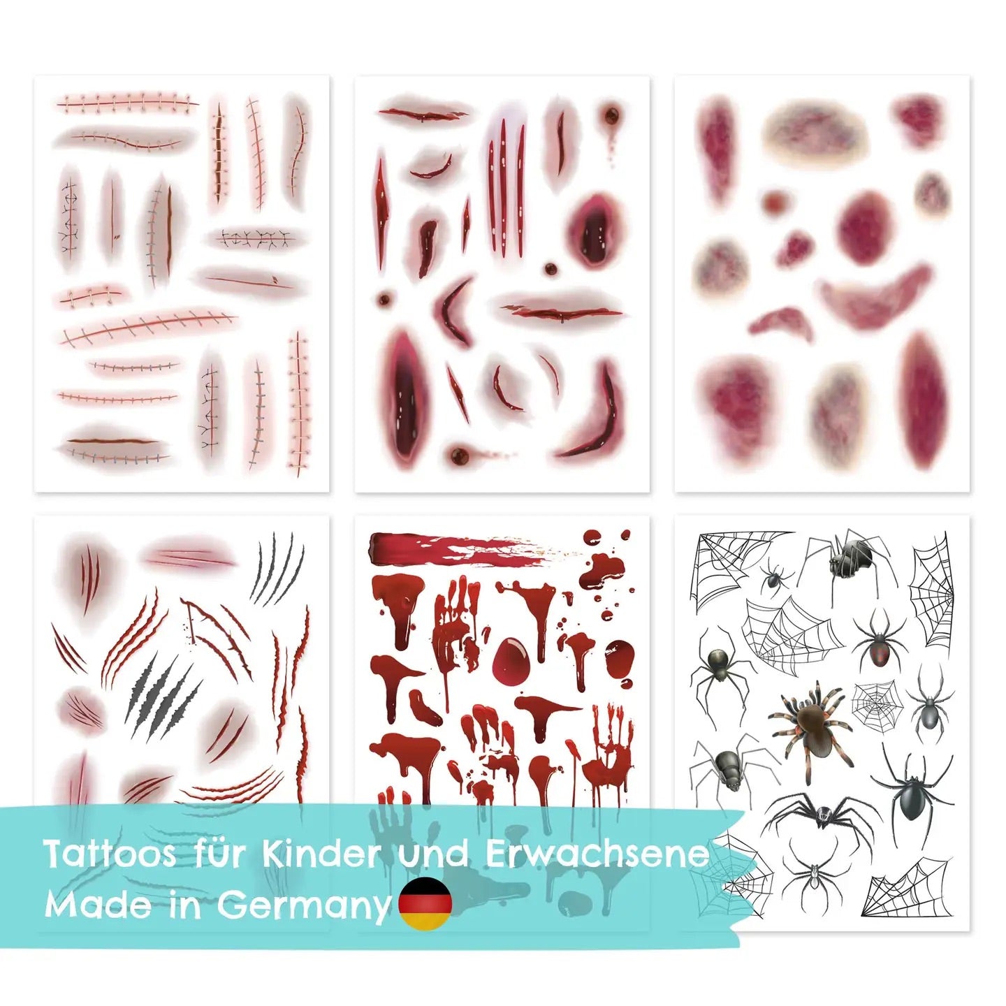 100 tatueringar - Halloween, sår och blod