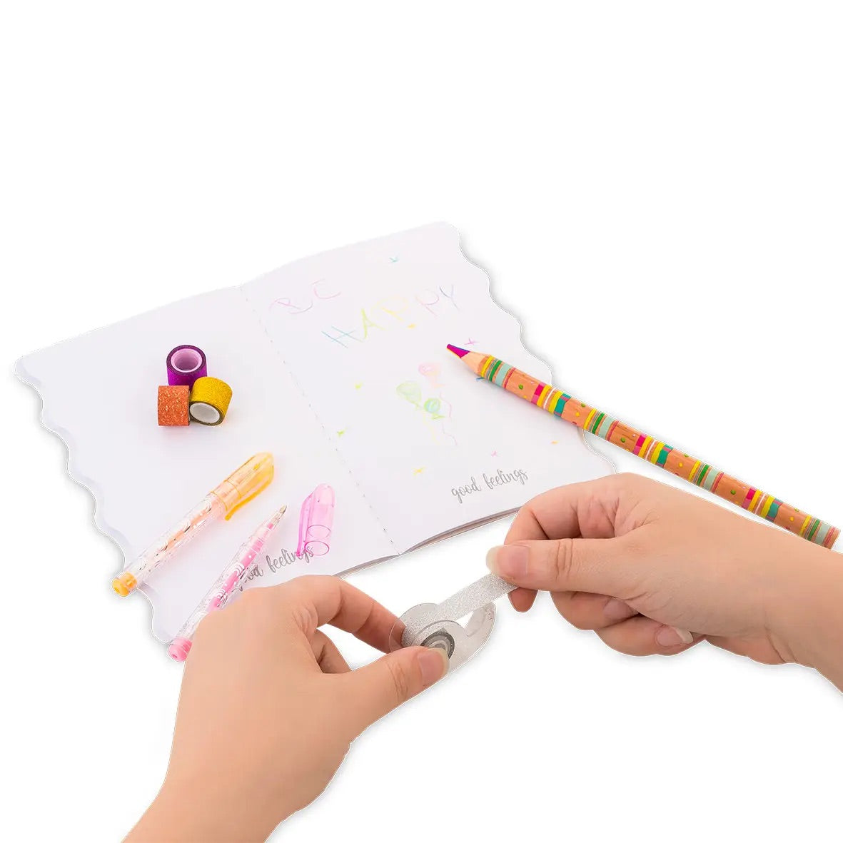 Regnbågsglittertejp