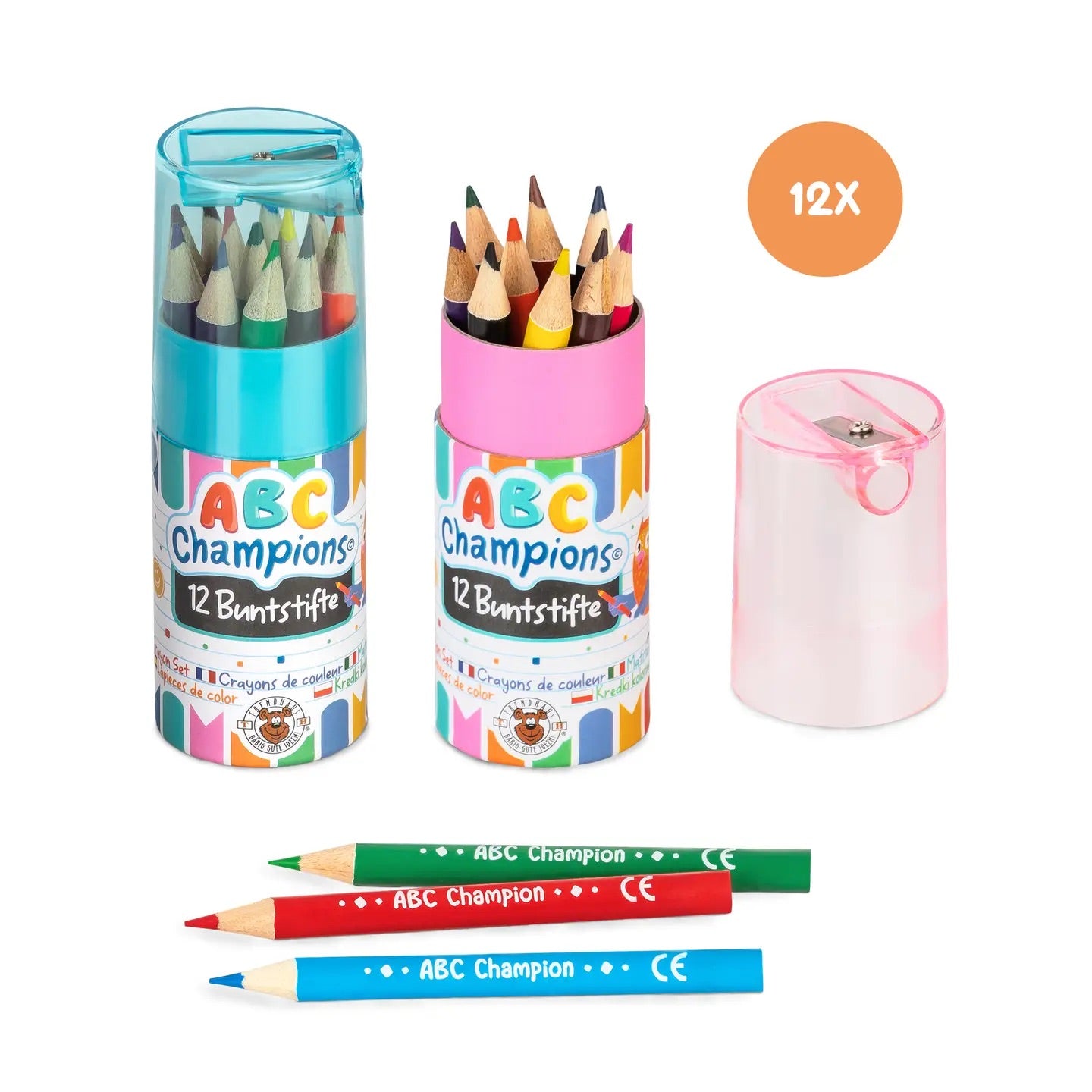 ABC-färgpennor 12st