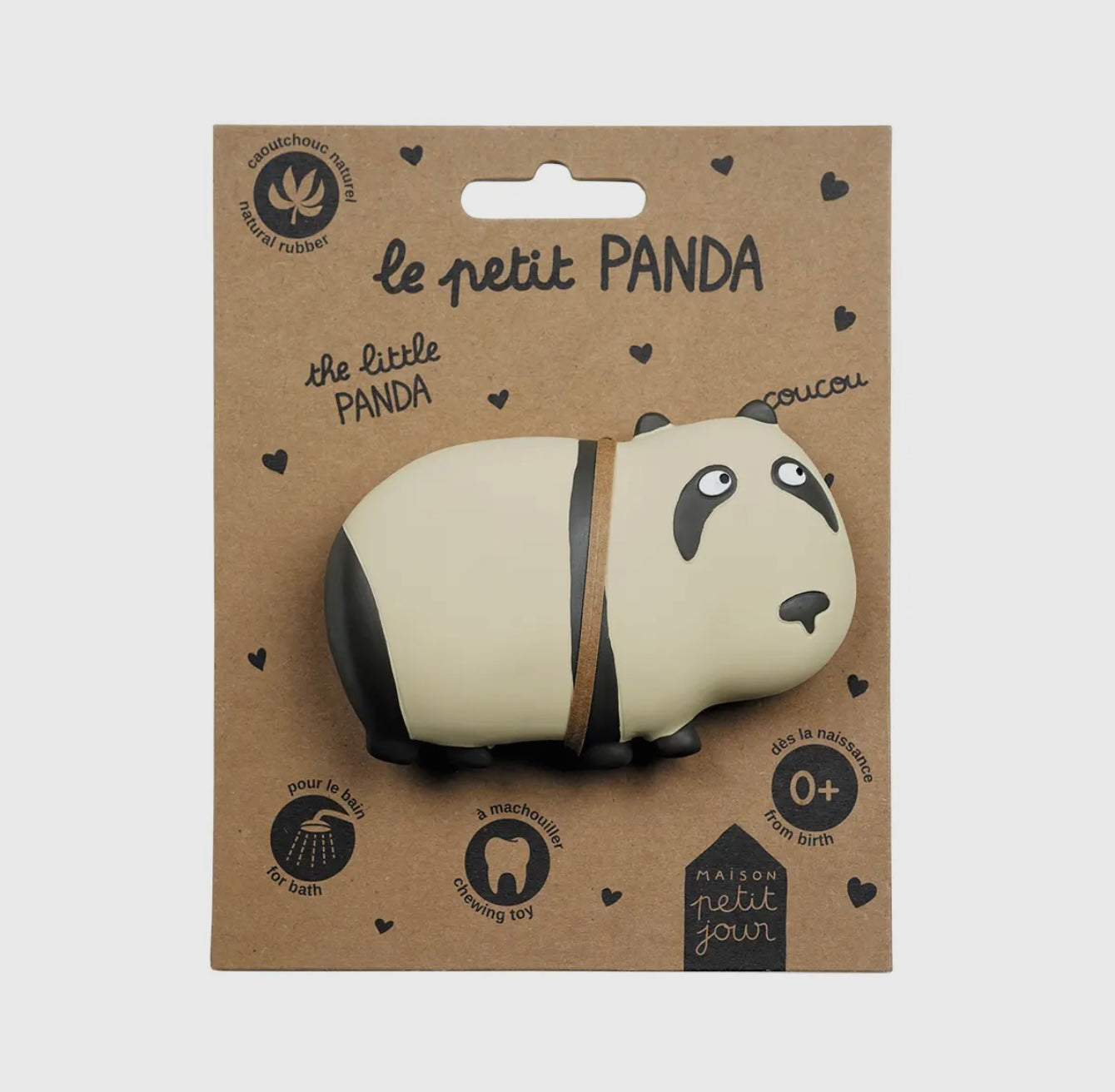 "The Little Panda" Badleksak i naturgummi Panda