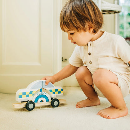 Stapelleksak - Polisbil