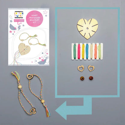 Heart friendship bracelet kit