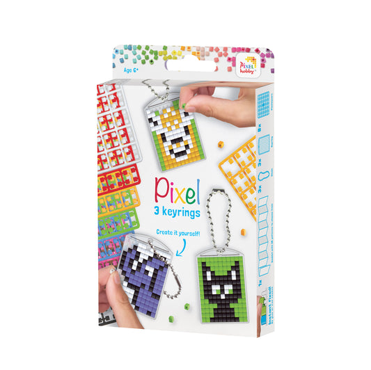 Pixel - 3 keyrings set - Animals