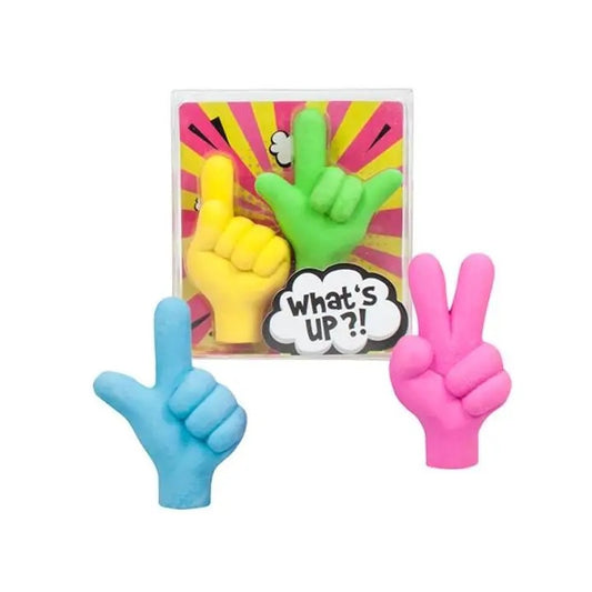 Suddgummi- Talande händer