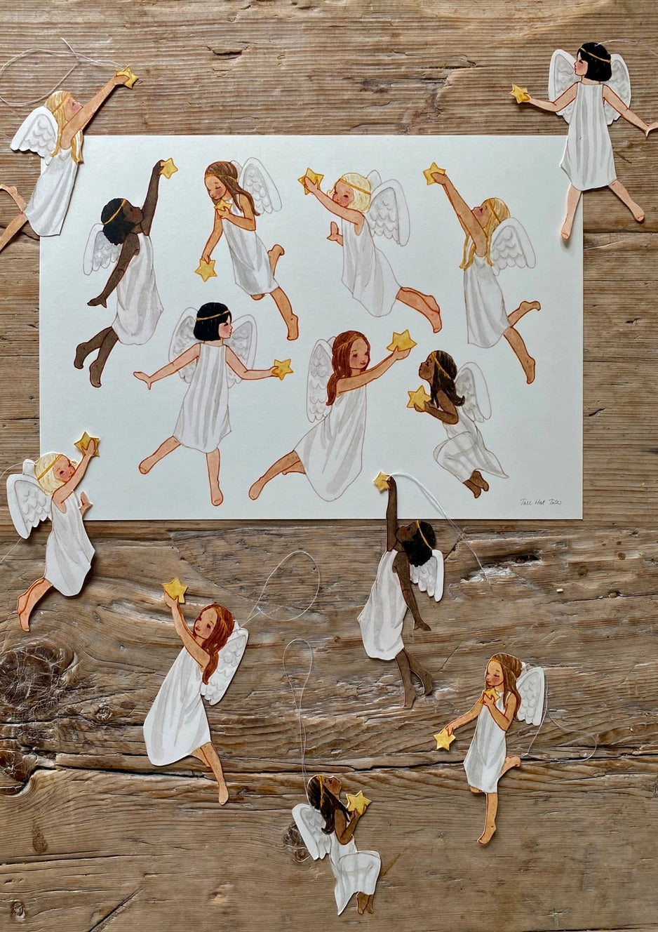 Julklipp - Änglar med stjärnor