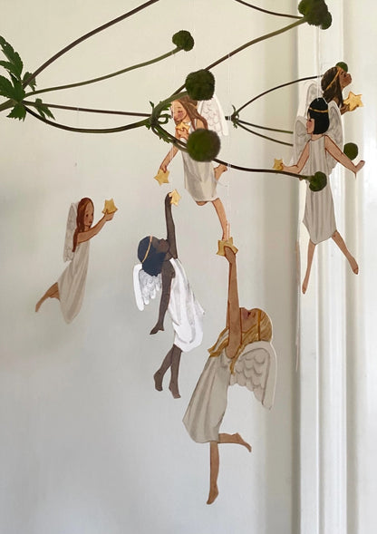 Julklipp - Änglar med stjärnor