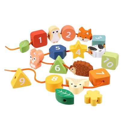 Trä på snöre - Skogsdjur