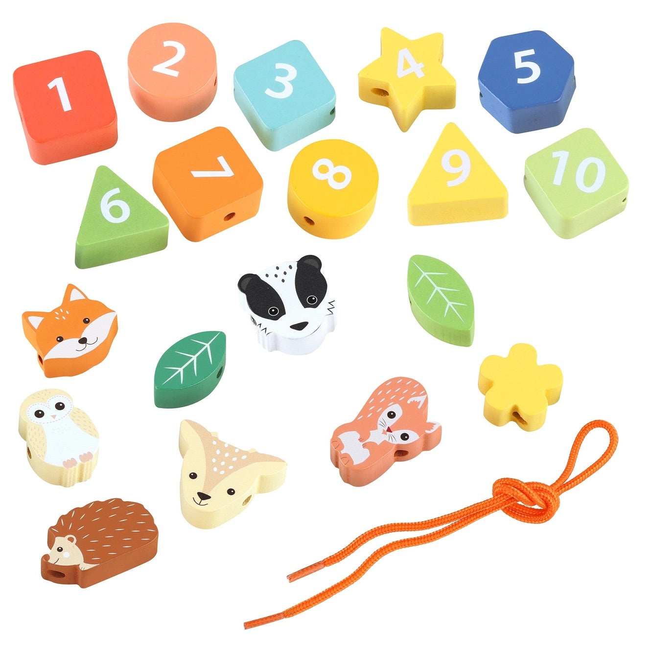 Trä på snöre - Skogsdjur