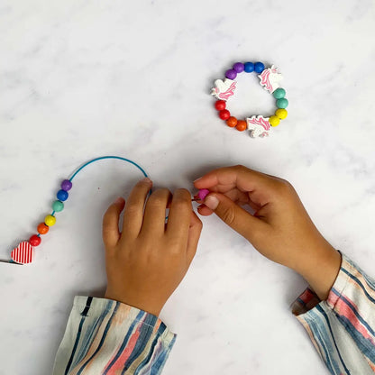 Unicorn & heart bracelet making kit