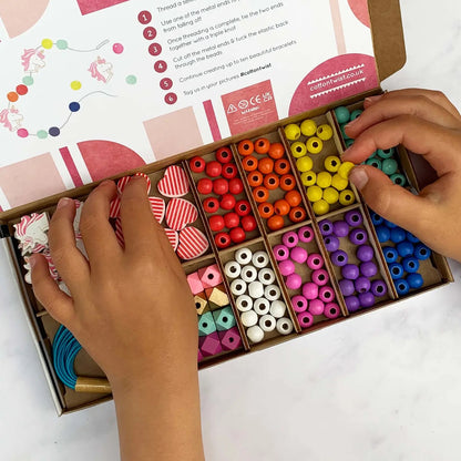 Unicorn & heart bracelet making kit