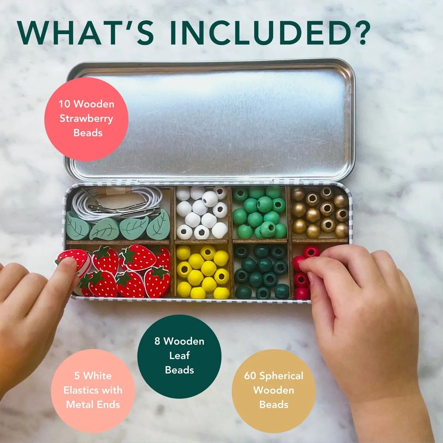 Strawberry bracelet beading kit