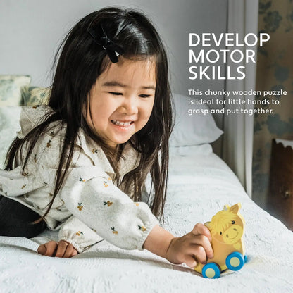 Highland cow på hjul