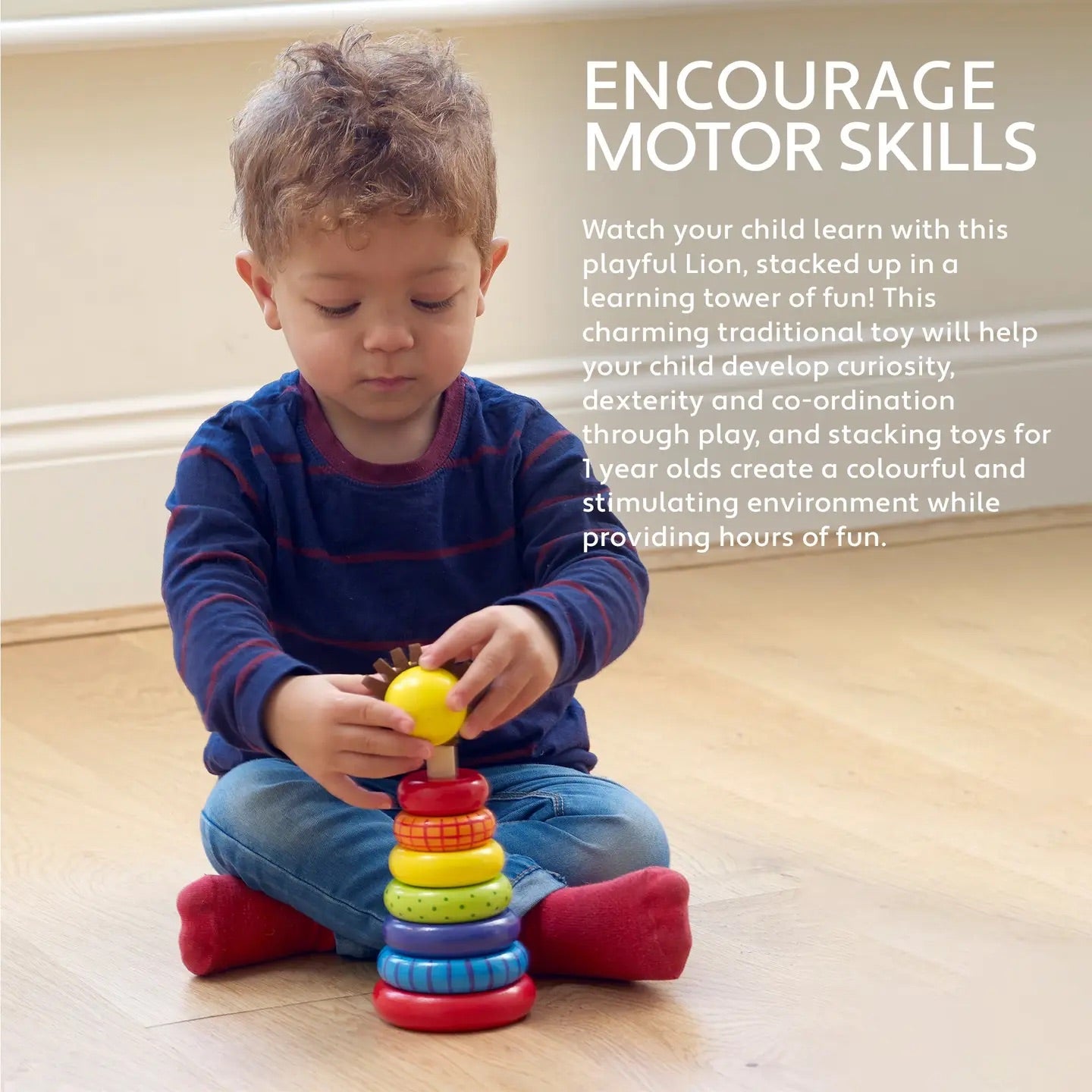 Stapelleksak - Lejon