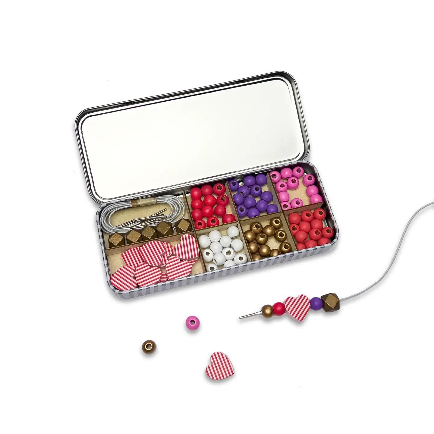 Love & hearts bracelet beading kit
