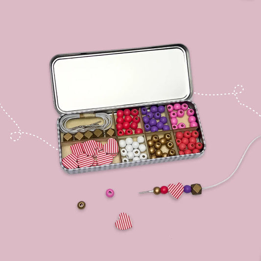 Love & hearts bracelet beading kit