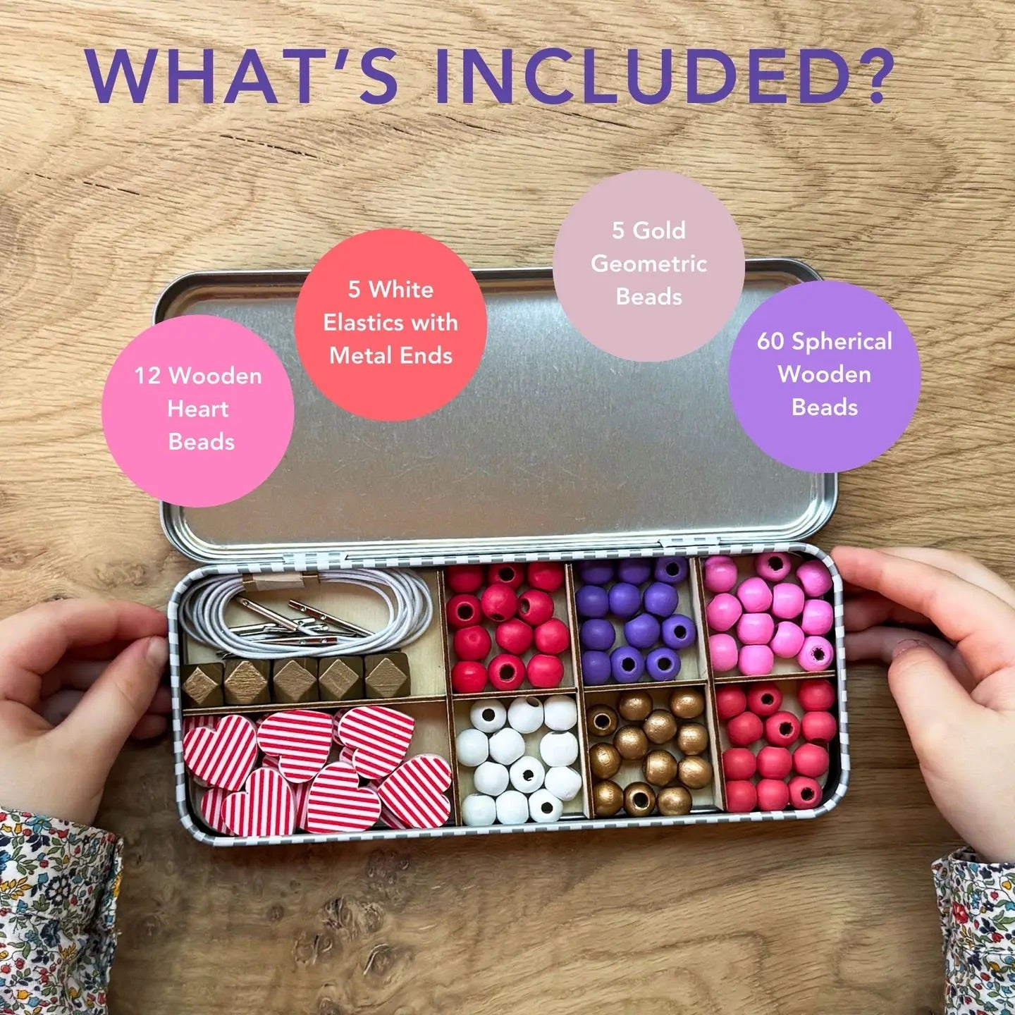 Love & hearts bracelet beading kit