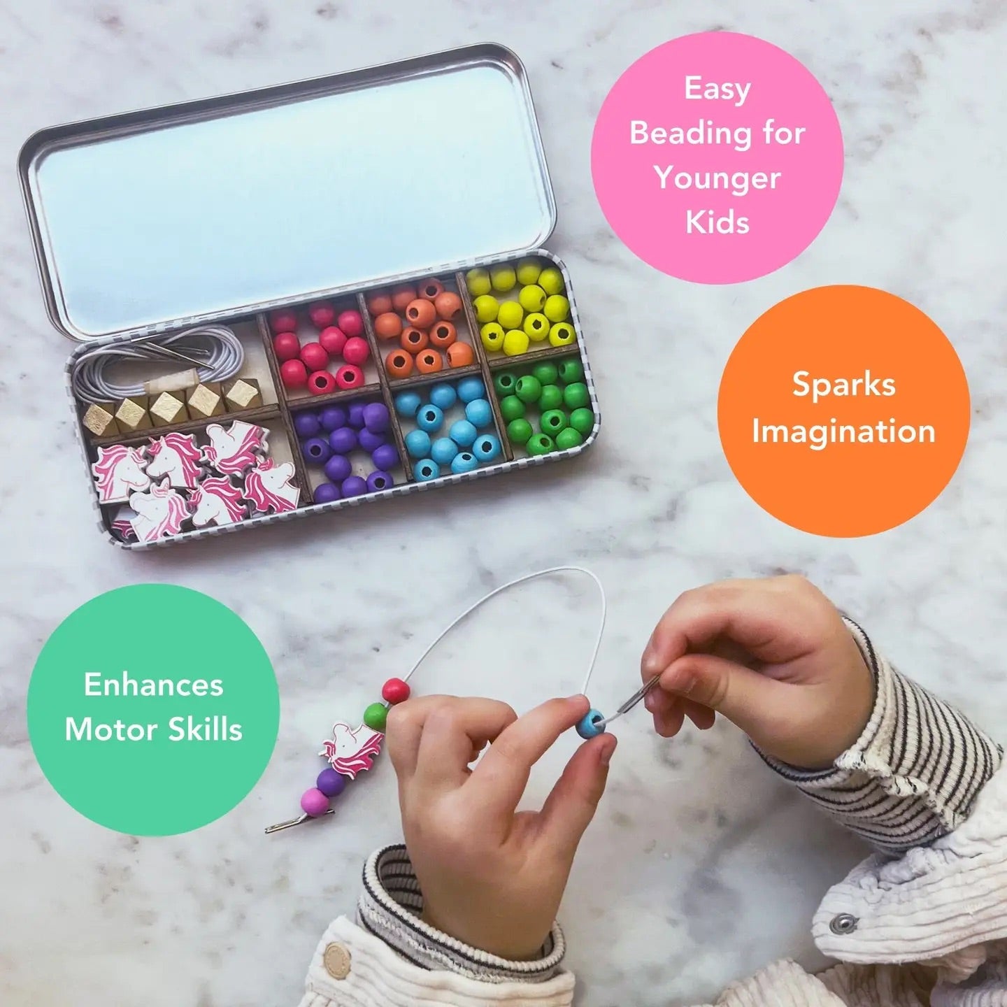 Unicorn bracelet beading kit