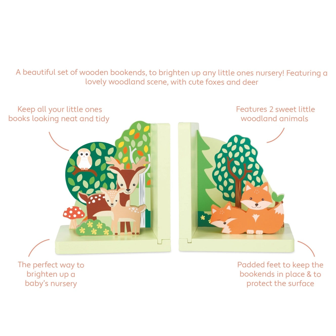 Bokstöd - Skogsdjur