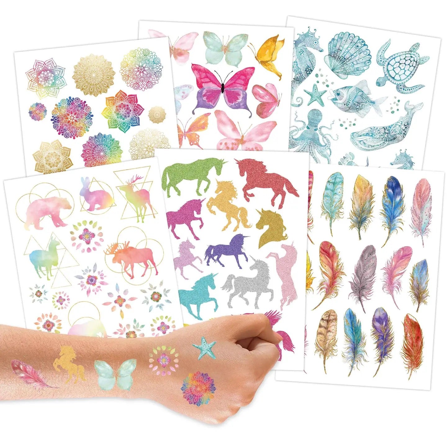 100 tatueringar - metallic, enhörningar och mandalas