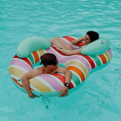 Swim Essentials Dubbel badring 160cm - Colour rush