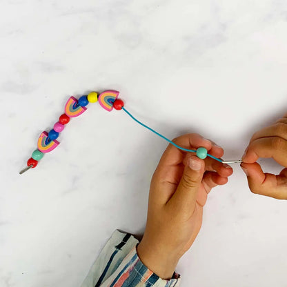 Rainbow & flower bracelet making kit