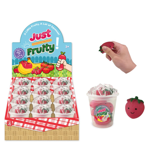 Squish Stretchy Strawberries 6st/burk