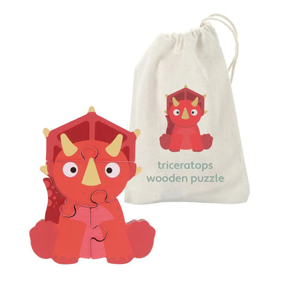 Träpussel - Triceratops