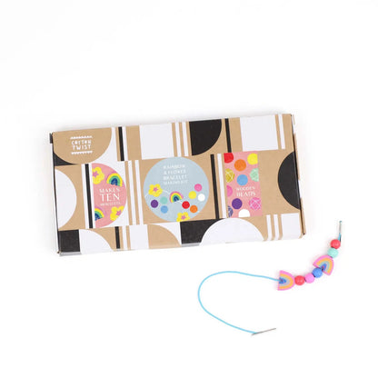 Rainbow & flower bracelet making kit
