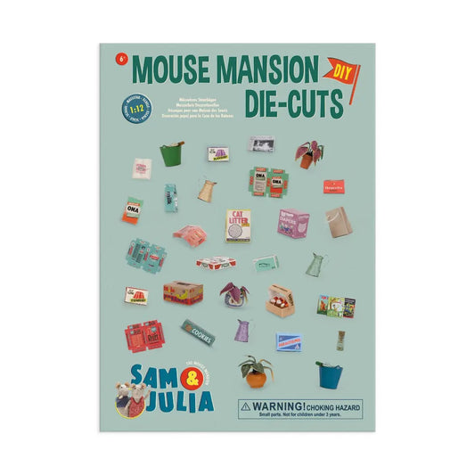 Barn DIY dockhus - Mouse Mansion Die-Cuts lyxset