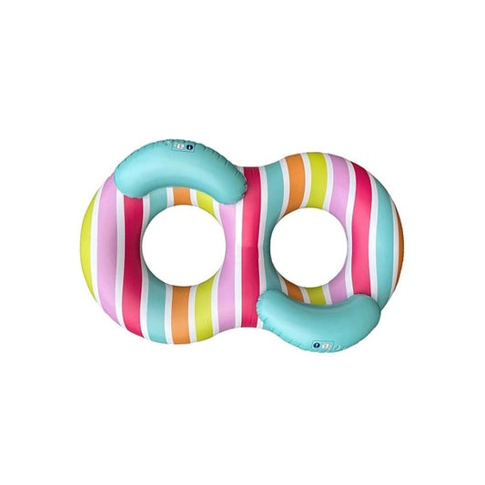 Swim Essentials Dubbel badring 160cm - Colour rush