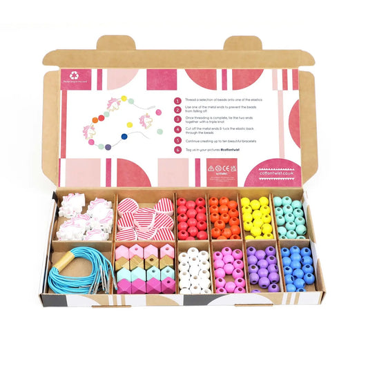 Unicorn & heart bracelet making kit