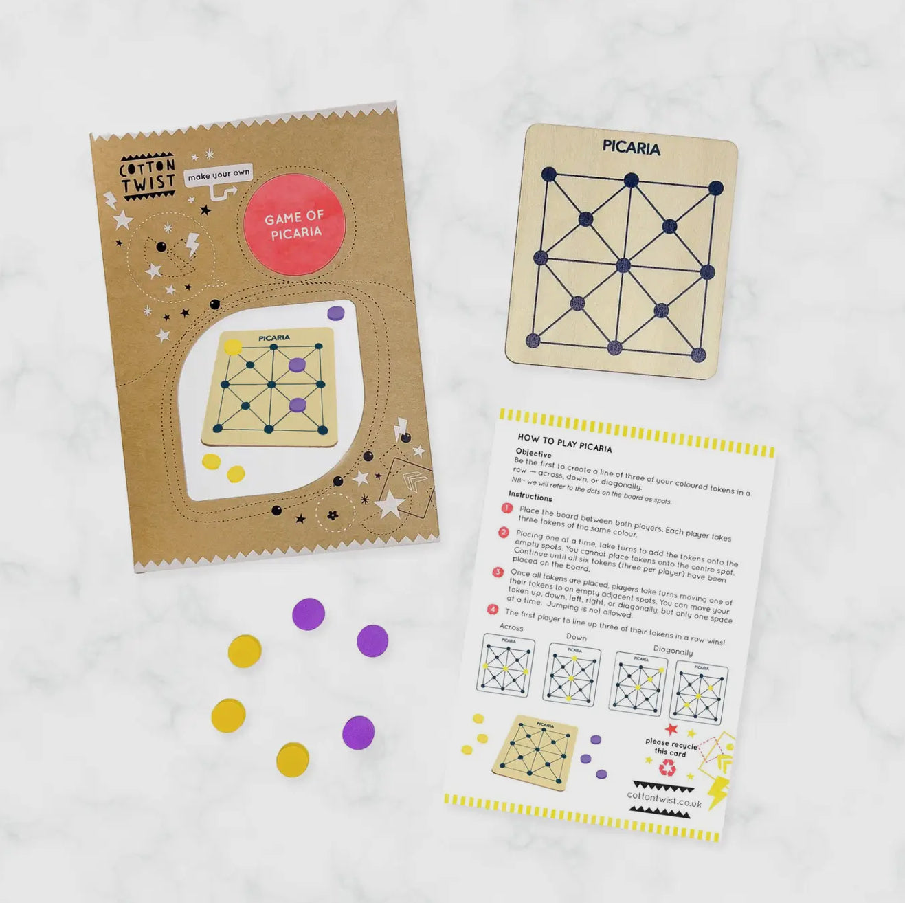 Game of Picaria - Träbrädspel