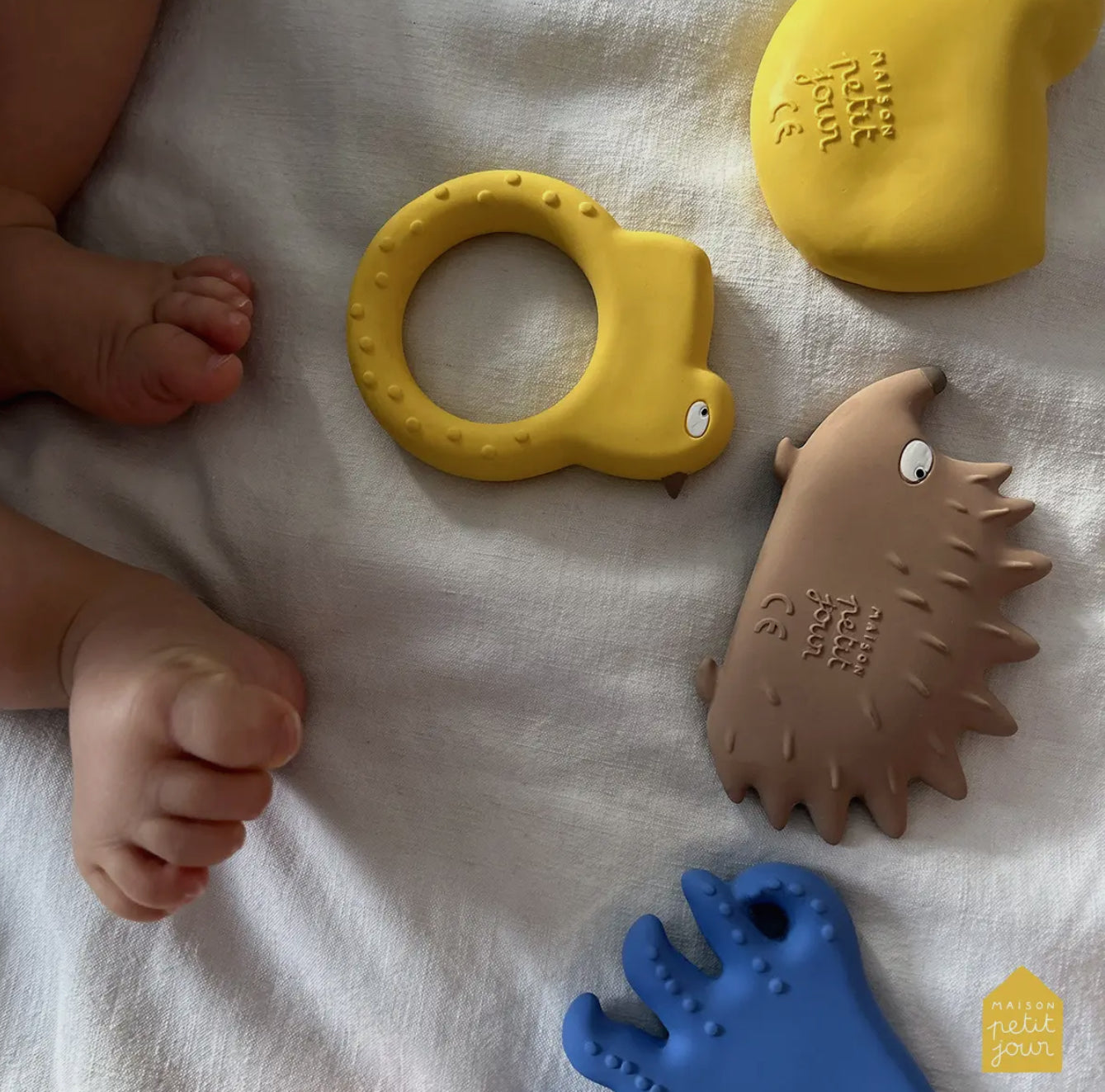 "The Little Chick" Bitleksak i naturgummi Kyckling