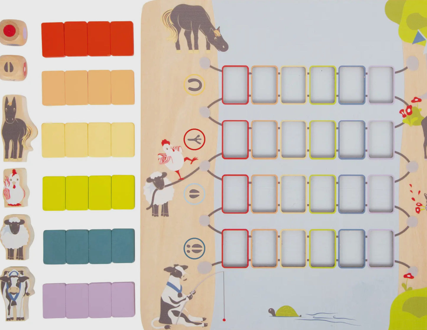 4 vänner - Över bron - Brädspel i trä