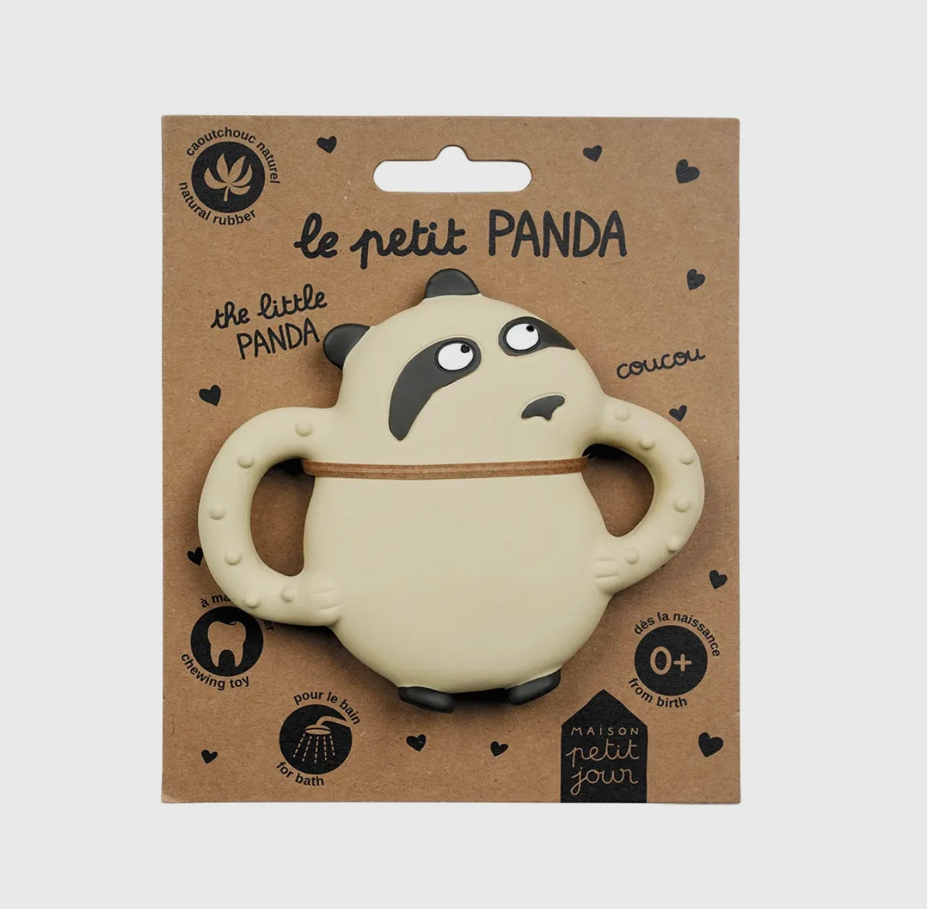 "The Little Panda" Bitleksak i naturgummi Panda