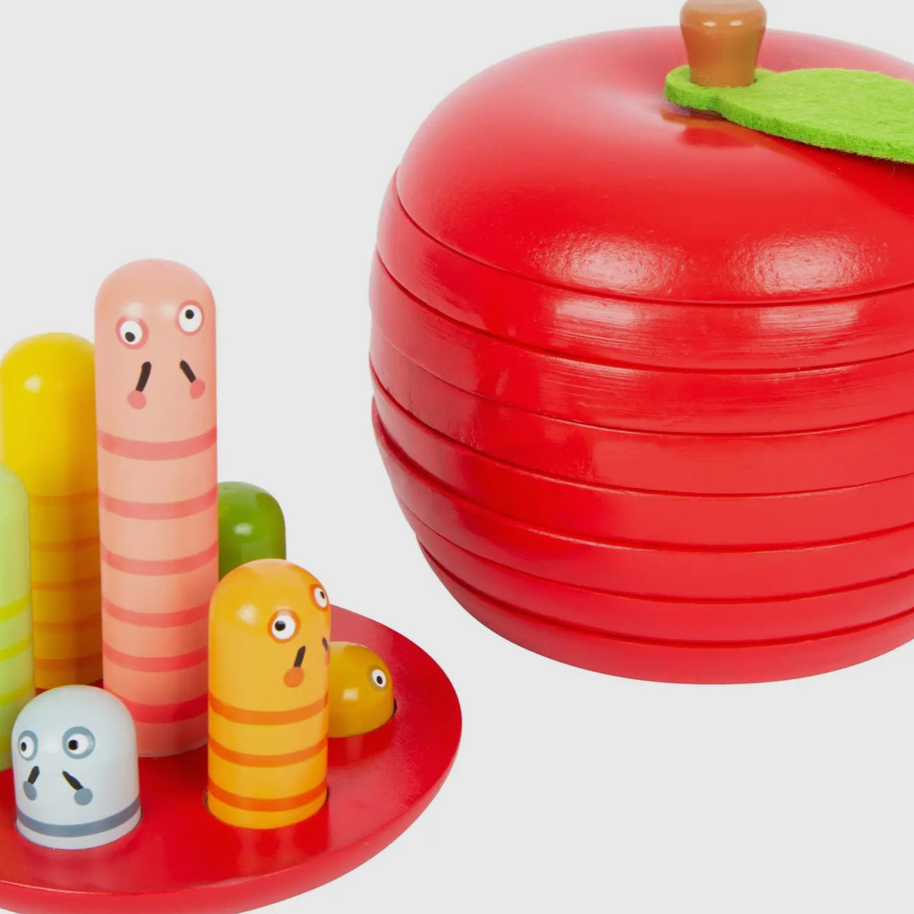 Äpple - Stapelleksak i trä