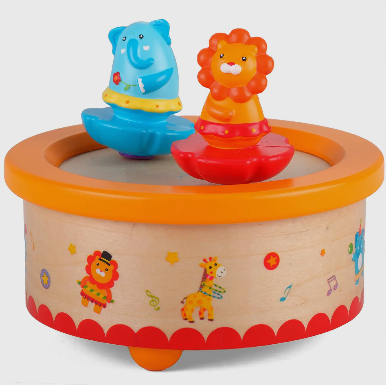 Speldosa - Lejon och elefant