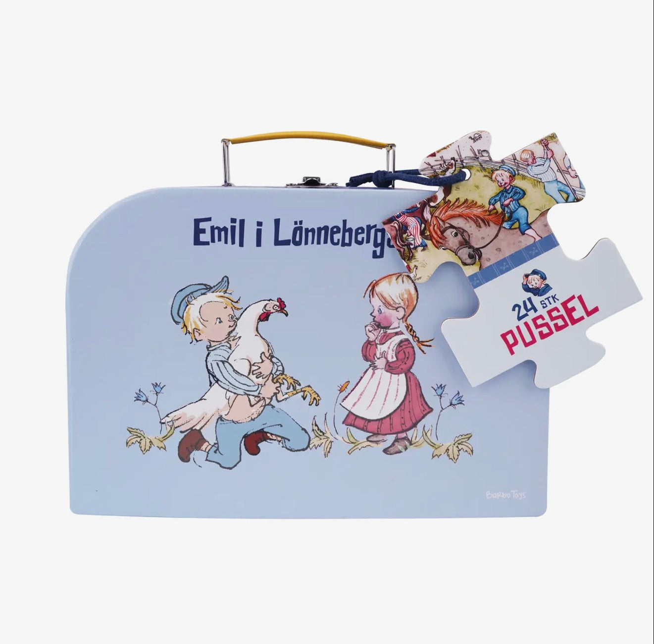 Emil - Resväska med Pussel - 24 bitar