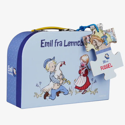 Emil - Resväska med Pussel - 24 bitar