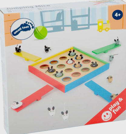 Hoppande möss - brädspel i trä