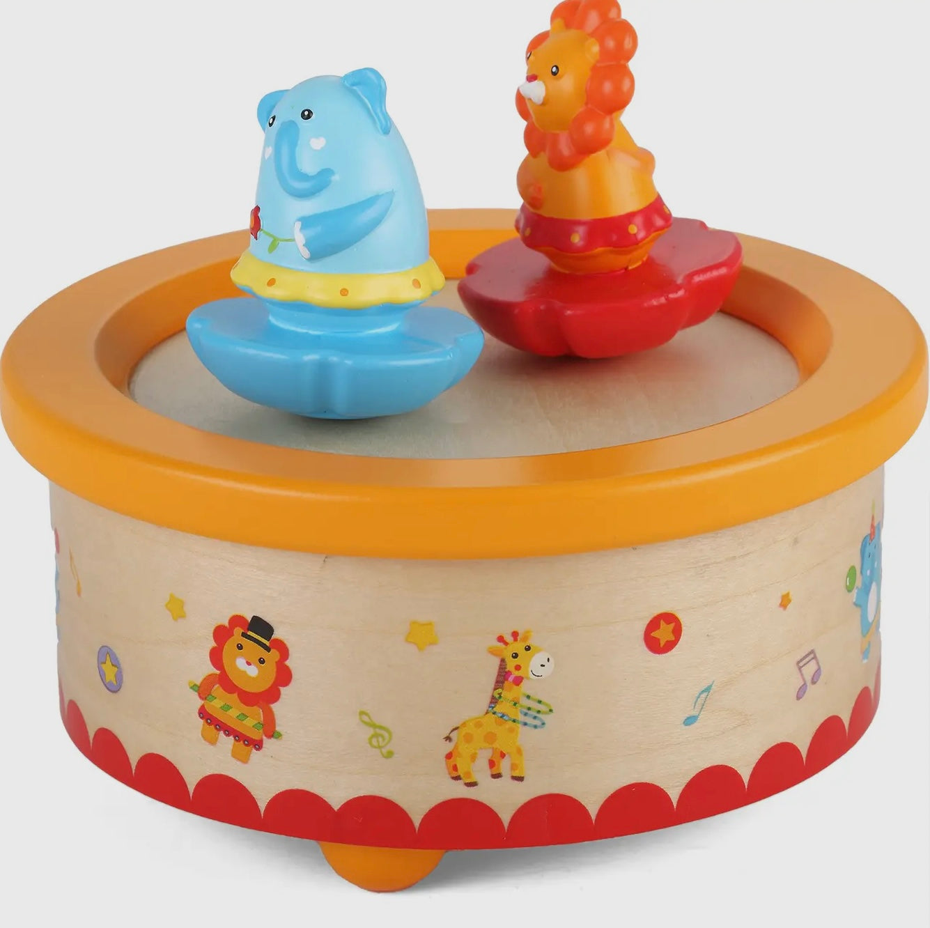 Speldosa - Lejon och elefant