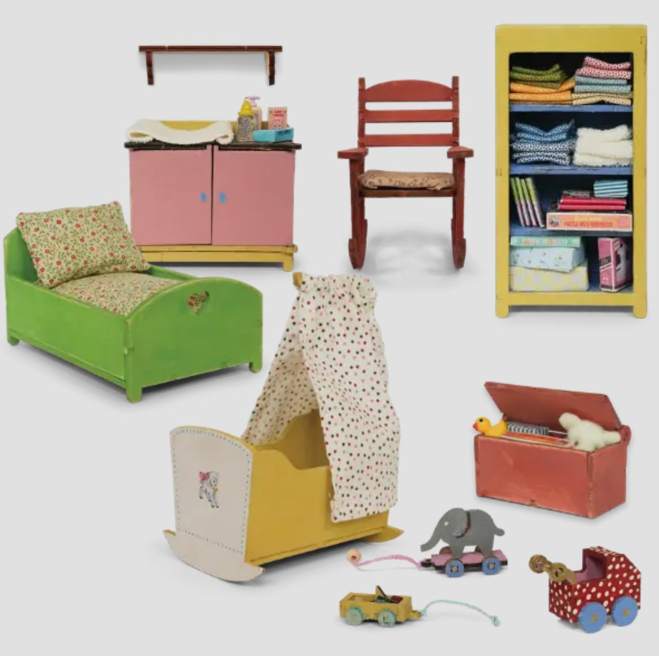 Dockhus Möbelsats - Barnkammare (Skala 1:12)