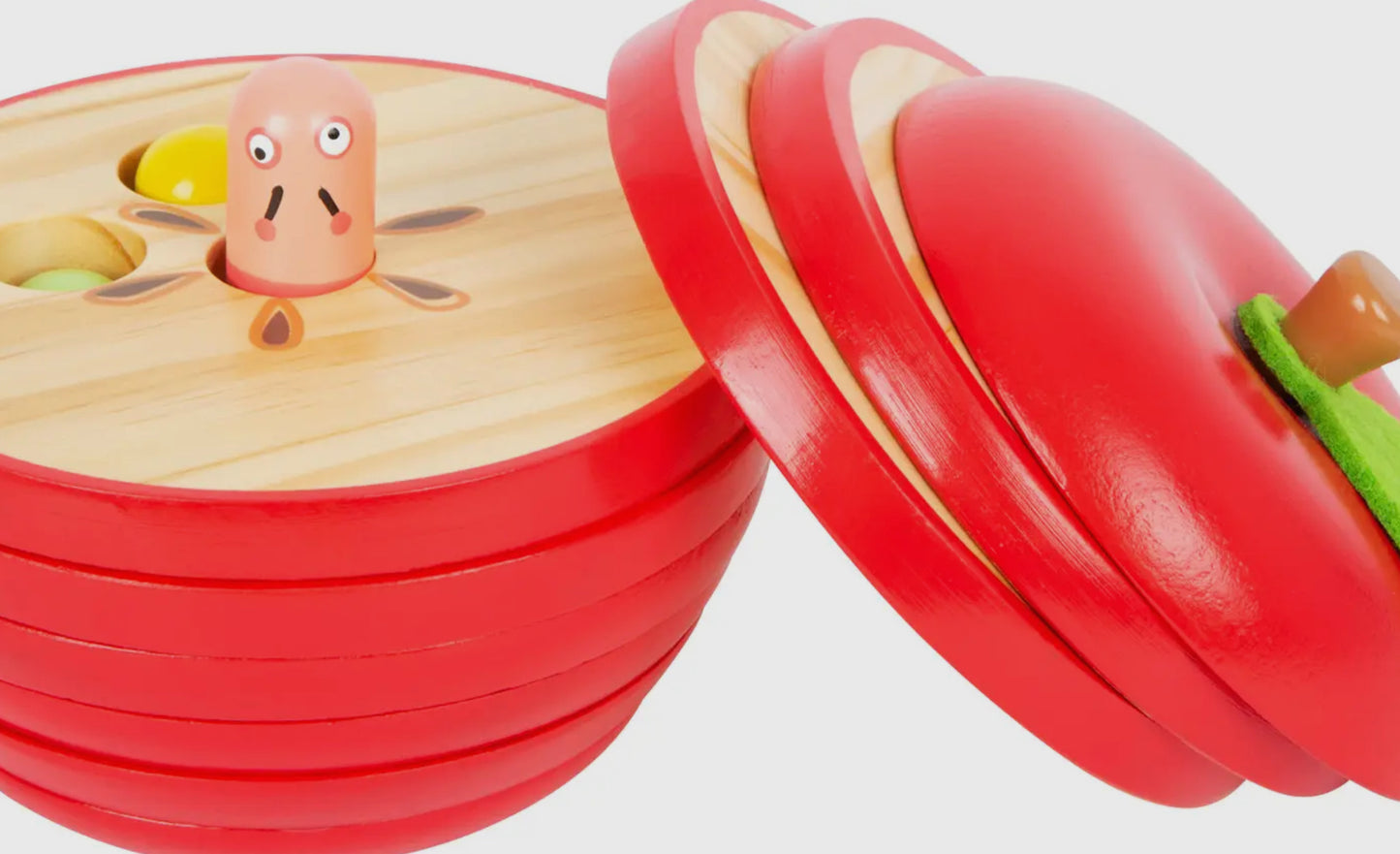 Äpple - Stapelleksak i trä